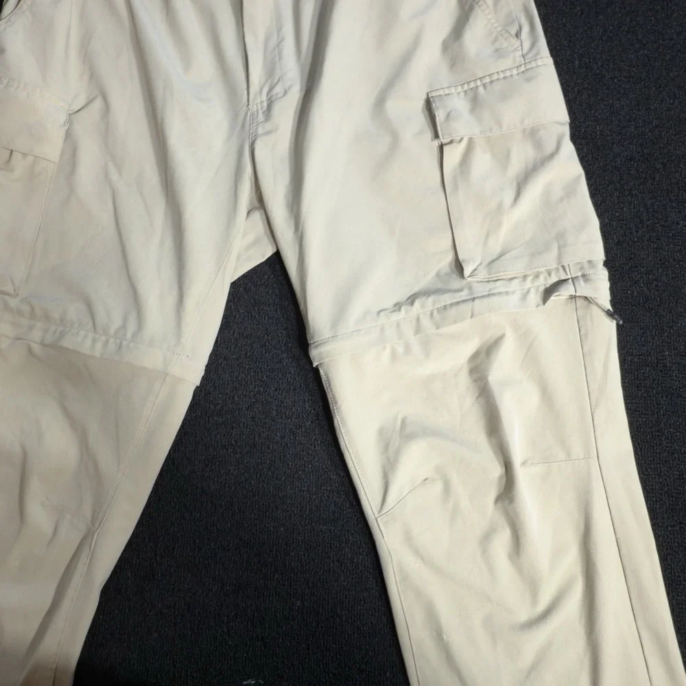 Fielder BONOBOS Stretch Convertible Cargo Pants Size XL Khaki Outdoor Ripstop